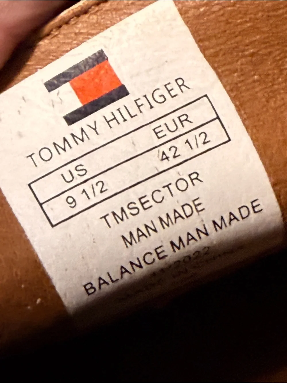 Tommy Hilfiger Sector Two-Tone Suede Penny Loafers - Tan & Cream Sz 9.5